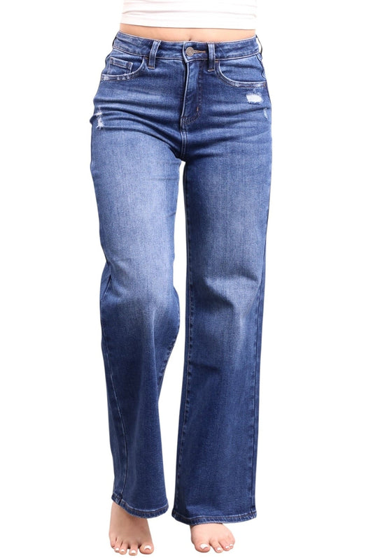 The Brenda High-Rise Tummy Control Wide Leg Jeans