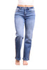 The Hattie Mid-Rise Tummy Control Relaxed Straight Leg Jeans