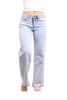 The Bristol Mid-Rise Tummy Control Wide Leg Striped Jeans