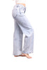 The Bristol Mid-Rise Tummy Control Wide Leg Striped Jeans