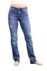 The Lana Mid-Rise Tummy Control Straight Leg Denim
