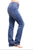 The Lana Mid-Rise Tummy Control Straight Leg Denim