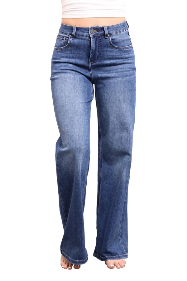 The Shelby High-Rise Wide Leg Tummy Control Jeans- Three Inseams