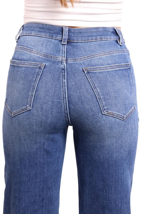 The Shelby High-Rise Wide Leg Tummy Control Jeans- Three Inseams