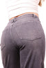 The Tara High-Rise Charcoal Wide Leg Tummy Control Jeans - Three Inseams
