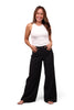 The Rae High-Rise Tummy Control Wide Leg Jeans - Three Inseams (Dark Charcoal)