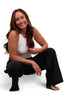 The Rae High-Rise Tummy Control Wide Leg Jeans - Three Inseams (Dark Charcoal)