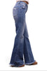 The Crystal High-Rise Tummy Control Distressed Flare Leg Jeans