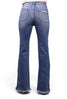 The Crystal High-Rise Tummy Control Distressed Flare Leg Jeans