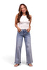 The Becky Mid-Rise Tummy Control Straight Leg Jeans