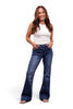 The Georgia Mid-Rise Tummy Control Vintage Blue Bootcut Jeans