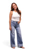 The Tarin High-Rise Tummy Control Cuffed Wide Leg Jeans - Three Inseams