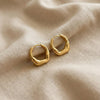 Sculpted Huggie Earrings