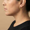 Sculpted Huggie Earrings
