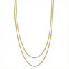 Layered Chain Necklace in Gold