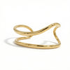 Double-Row Cuff Bracelet in Gold