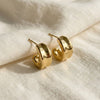 Petite Bold Hoop Earrings in Gold