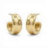 Petite Bold Hoop Earrings in Gold