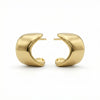 Wave Hoop Earrings in Gold