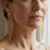Tassel Drop Earrings in Gold