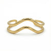 Sculpted Cuff Bracelet in Gold