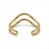 Sculpted Cuff Bracelet in Gold