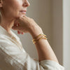 Sculpted Cuff Bracelet in Gold