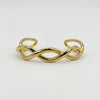 Twist Cuff Bracelet in Gold