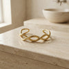Twist Cuff Bracelet in Gold