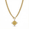 Coin Pendant Necklace in Gold