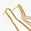 Long Drop Earrings in Gold