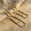 Long Drop Earrings in Gold