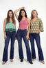 The Gwen from Lovervet *Three Length* Mid-Rise Tummy Control Flare Denim