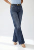 The Rachel by Lovervet High-Rise Tummy Control Bootcut Denim Three Lengths