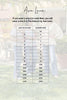 Size conversion chart between Judy Blue and Auburn sizes with Ava Lane branding.