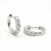 Sterling Silver Moissanite Huggie Earrings
