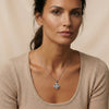 Floral Halo Moissanite Necklace