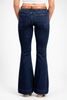 The Gwen by Lovervet Mid-Rise Tummy Control Flare Denim Three Length
