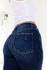 The Erin from Lovervet: High-Rise Wide Leg Cropped Tummy Control Denim