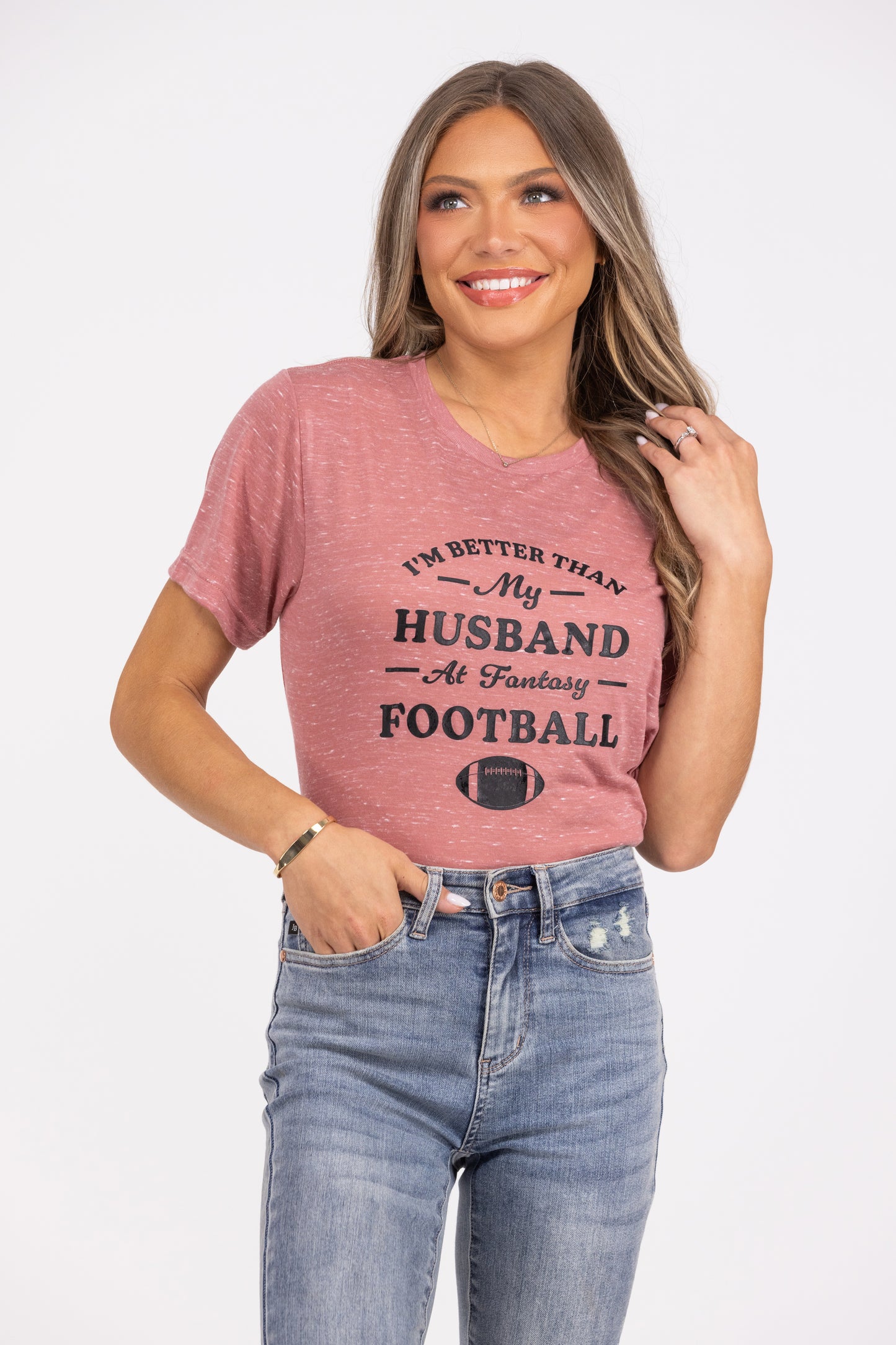 I'm Better Than My Husband At Fantasy Football T-Shirt *Final Sale*