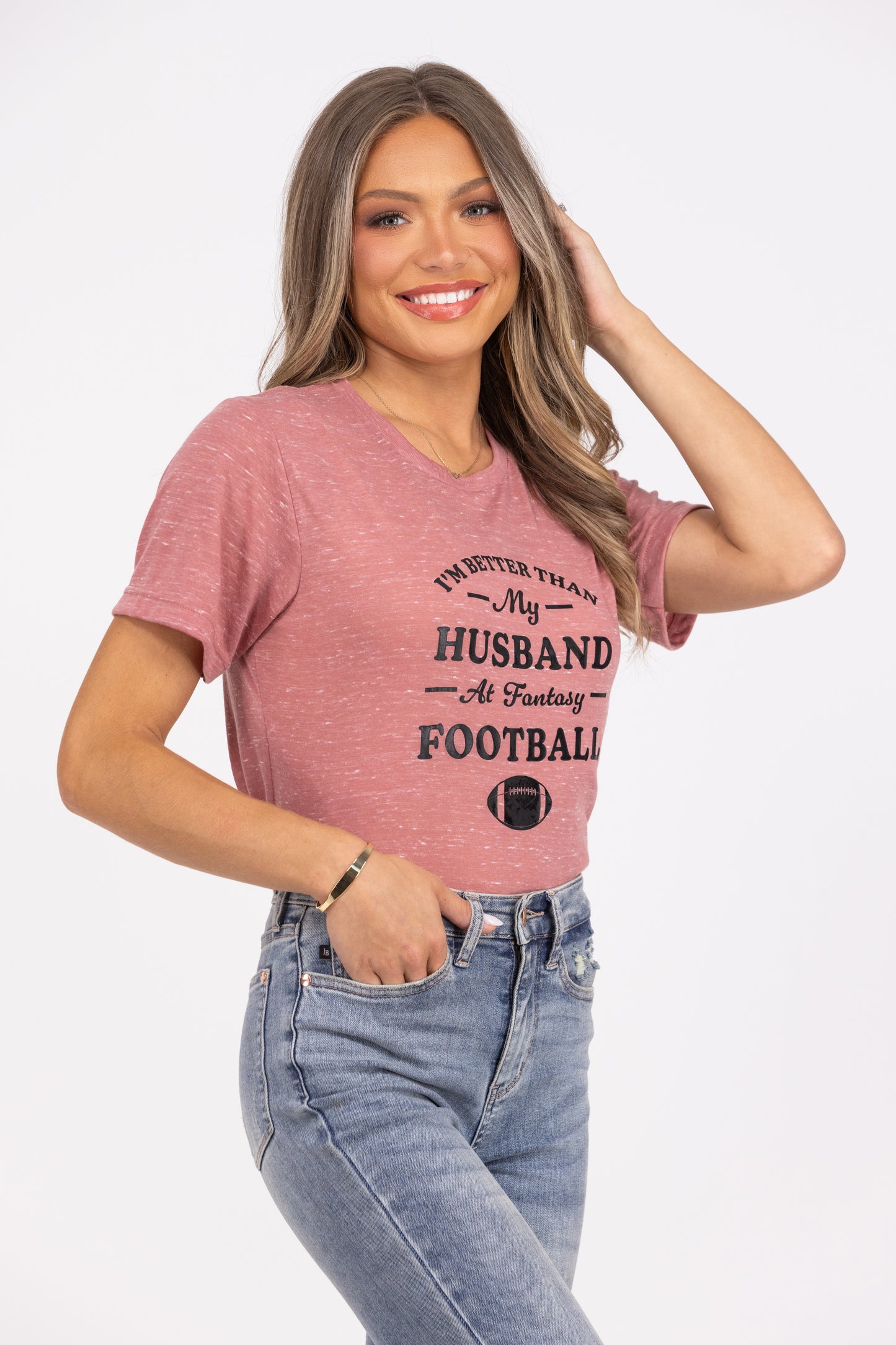 I'm Better Than My Husband At Fantasy Football T-Shirt *Final Sale*