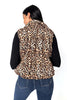 ALB Custom Leopard Zip Up Puffer Vest