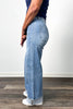 The Bode from Risen: High-Rise Button Fly Cuffed Ankle Wide Leg Denim *Final Sale*