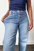 The Bode from Risen: High-Rise Button Fly Cuffed Ankle Wide Leg Denim *Final Sale*