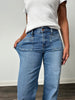 The Shane from Risen: Mid-Rise Cuffed Wide Leg Denim *Final Sale*