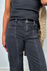 The Vaughn from Risen: Mid-Rise Front Seam Wide Leg Denim
