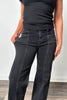 The Vaughn from Risen: Mid-Rise Front Seam Wide Leg Denim