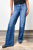 The Vaughn from Risen: Mid-Rise Front Seam Wide Leg Denim
