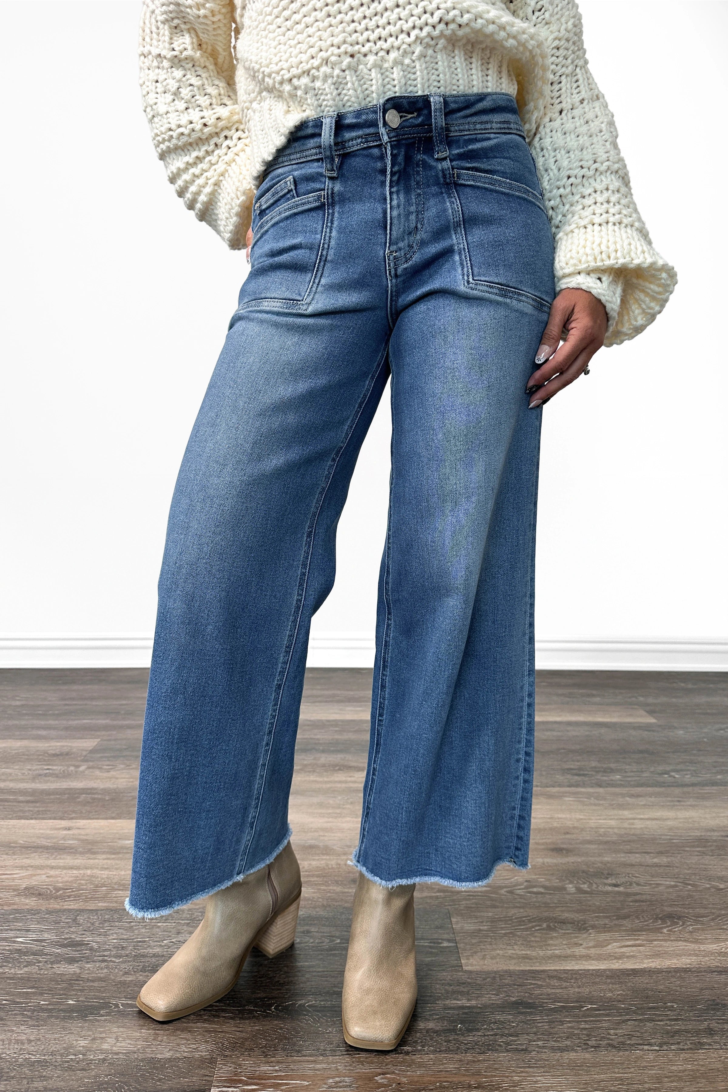 The Dorothy from Lovervet High-Rise Crop Wide Leg Denim – Ava Lane