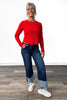 The Louise from Risen: Mid-Rise Tummy Control Cropped Wide Cuffed Denim